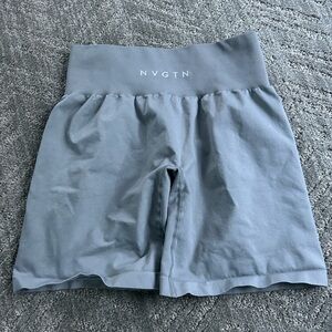 NVGTN High-Waisted Gray Biker Shorts